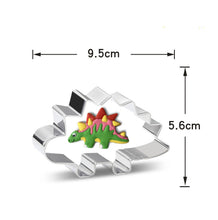 Ladda upp bild till gallerivisning, 8 St/Pack Utstickare Pepparkaksformar Dinosaurie med stensiler Collection B 8 PCS/Set Dinosaur Cookie Cutter with Stencils
