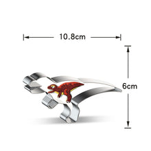 Ladda upp bild till gallerivisning, 8 St/Pack Utstickare Pepparkaksformar Dinosaurie med stensiler Collection A 8 PCS/Set Dinosaur Cookie Cutter with Stencils
