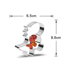 Ladda upp bild till gallerivisning, 8 St/Pack Utstickare Pepparkaksformar Dinosaurie med stensiler Collection B 8 PCS/Set Dinosaur Cookie Cutter with Stencils
