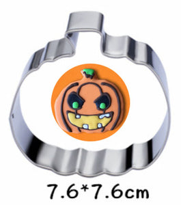 10st/Pack Halloween Utstickare Pepparkaksformar med stenciler Collection A