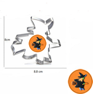 10st/Pack Halloween Utstickare Pepparkaksformar Pepparkaksform  med stenciler Collection B