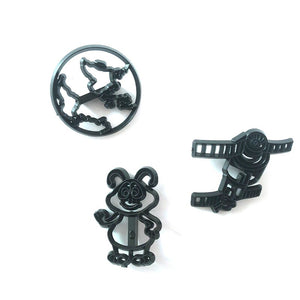 11 St/Pack Rymdraket & Astronaut Utstickare Fondant Patchwork