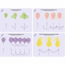Ladda upp bild till gallerivisning, 89 Mönster /Pack Övningsset Spritsa －89 Patterns/Set Icing Piping Decorating Practice Drawing  Template
