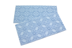 2 St/Pack Blomma Plast  Plastformer Fondant Tårtkant  2 PCS/Set Fondant Cake  Border Cupcake  Cookie Decroation Press Mold Mat Cake Decroation