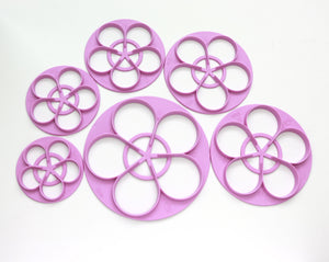 6 St/Pack Ros Utstickare Fondant Gum Paste   6 PCS/Set Rose Gum Paste Cutter