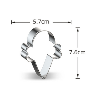 8 St /Pack Utstickare Glass  8 PCS /Set Ice Cream Cookie Cutter
