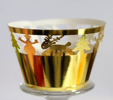 Ladda upp bild till gallerivisning, Laser Cut Lace Cupcake Liner Wrapper-Christmas  (12PCS/Bag)
