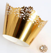 Ladda upp bild till gallerivisning, Laser Cut Lace Cupcake Liner/ Wrapper- Fairy Style-( 12PCS/Bag )
