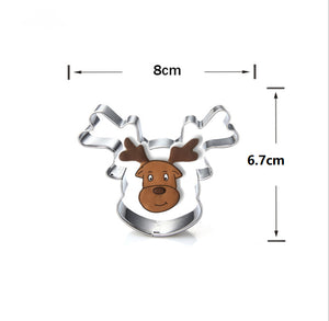 8st/Pack Jul Utstickare Pepparkaksformar med stenciler Collection D 8 Pcs/Set Xmas Christmas Cookie Cutter Colletion D