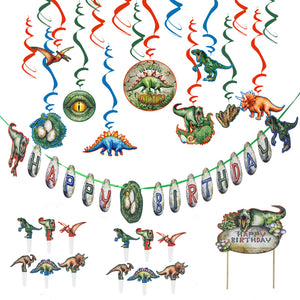 Dinosaurie Temafest Dekoration 44  PCS/Set Dinosaur Themed Party Decoration
