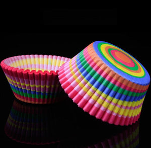 100 St/Pack 4 Mönster  Muffinsfomar   Let's Party Serier