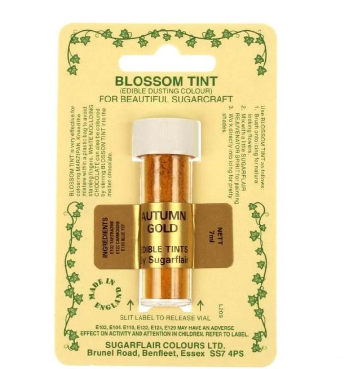 Sugarflair Pulverfärg  Höst Gyllene     Sugarflair Blossom Tints -Autumn Golden
