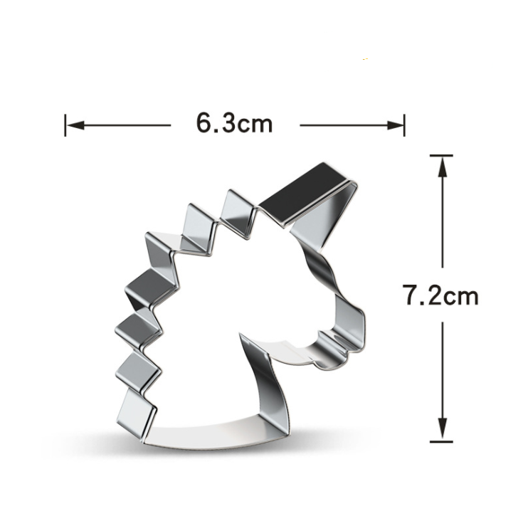 5 St/Pack Unicorn Utstickare 5 PCS/Set Unicorn Cookie Cutter -B