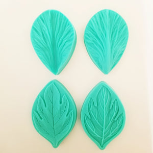Dubbel Veiner Silikonformar Pion Blomma Double-XL  Extra Large Double Sided Vein Peony Flower Silicone Mold-XL
