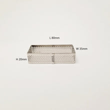 Ladda upp bild till gallerivisning, 6 St/Pack Små Retangulär Perforerad Tårtring  Dessert Mousse Retangular Perforated Tart Ring 80*35*20mm
