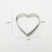 Ladda upp bild till gallerivisning, 4 St/Pack Hjärta Perforerad Tårtring  Perforated  Heart Shape  Ring 140*35*20mm
