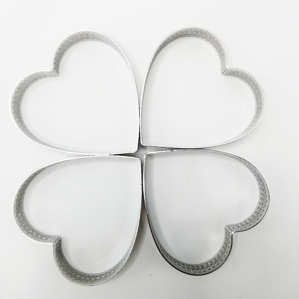 4 St/Pack Hjärta Perforerad Tårtring  Perforated  Heart Shape  Ring 140*35*20mm