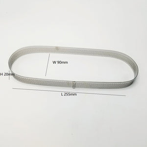 Perforerad Oval Paj Tårtring  Dessert Mousse  Perforated Oval Tart Ring255* 90*20mm