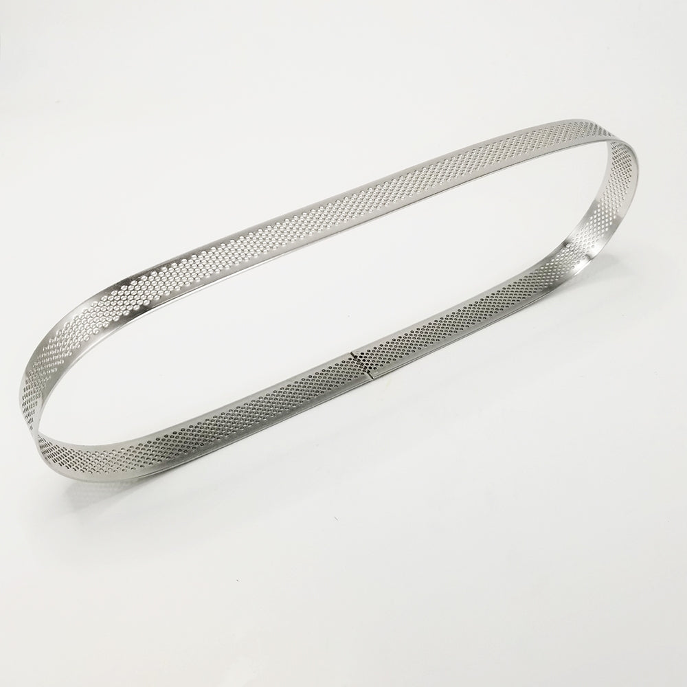 Perforerad  Oval Paj Tårtring   Ring   Mousse Perforated  Oval Tart Ring  Mousse 290* 90*20mm