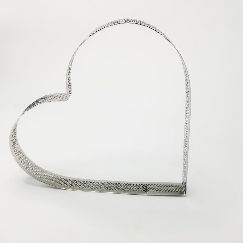 Hjärta Perforerad Tårtring   209 *206 *20mm 8 Inch Perforated Heart Shape Tart Ring  Mousse