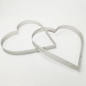 Hjärta Perforerad Tårtring   209 *206 *20mm 8 Inch Perforated Heart Shape Tart Ring  Mousse