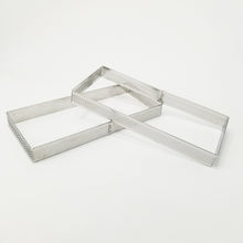 Ladda upp bild till gallerivisning, Retangulär Perforerad Paj Tårtring Retangular Perforated Tart Ring 190*80*20mm
