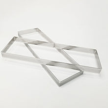 Ladda upp bild till gallerivisning, Retangulär Perforerad Tårtring Retangular Perforated Tart Ring 290*80*20mm
