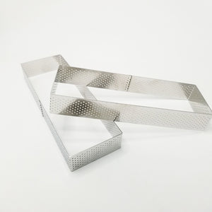 Retangulär Perforerad Paj Tårtring Retangular Perforated Tart Ring 240*80*35mm