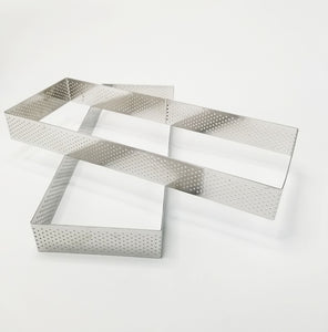 Retangulär Perforerad Tårtring Retangular Perforated Tart Ring Mousse  30*11*3.5cm