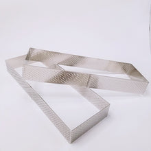 Ladda upp bild till gallerivisning, Retangulär Perforerad Paj Tårtring Retangular Perforated Tart Ring Mousse 280*100*35mm
