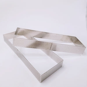 Retangulär Perforerad Paj Tårtring Retangular Perforated Tart Ring Mousse 280*100*35mm
