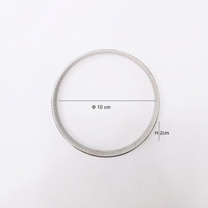 2 st Rund Perforerad Tårtring  Elektrolytiskt behandlat ostfritt stål 2PCS Round Perforated Tart Ring Φ10*2cm