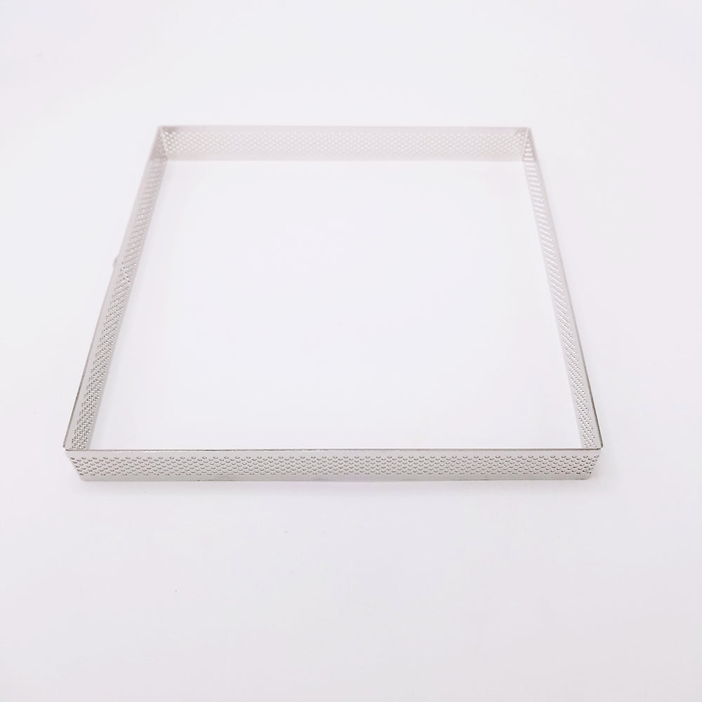 Fyrkant Perforerad Tårtring Square Perforated Tart Ring 18*18*2cm
