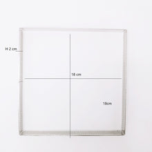 Ladda upp bild till gallerivisning, Fyrkant Perforerad Tårtring Square Perforated Tart Ring 18*18*2cm
