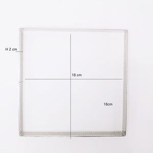 Fyrkant Perforerad Tårtring Square Perforated Tart Ring 18*18*2cm