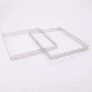 Fyrkant Perforerad Tårtring Square Perforated Tart Ring 18*18*2cm