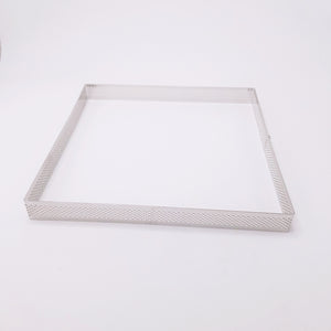 Fyrkant  Perforerad Paj  Tårtring Pia Square Perforated Tart Pie Ring  20*20*2cm