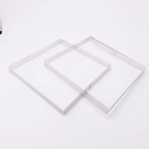 Fyrkant  Perforerad Paj  Tårtring Pia Square Perforated Tart Pie Ring  20*20*2cm