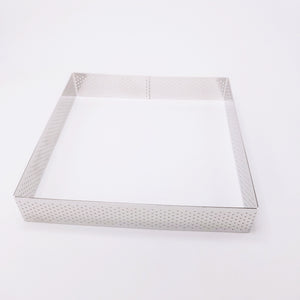 Fyrkant  Perforerad Paj Tårtring Pja Square Perforated Tart Pie Ring 20*20*3.5cm