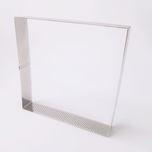 Ladda upp bild till gallerivisning, Fyrkant  Perforerad Paj Tårtring Pja Square Perforated Tart Pie Ring 20*20*3.5cm
