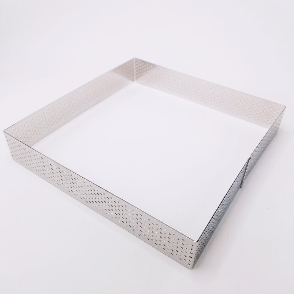 Fyrkant  Perforerad Paj Tårtring Pja Square Perforated Tart Pie Ring 20*20*3.5cm