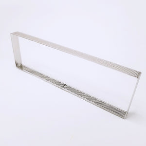 Retangulär Perforerad Paj Tårtring Retangular Perforated Tart Ring 240*80*35mm