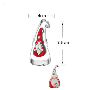 9st/Pack Jul Utstickare Pepparkaksformar med stenciler Collection B 9 Pcs/Set Xmas Christmas Cookie Cutter Colletion B