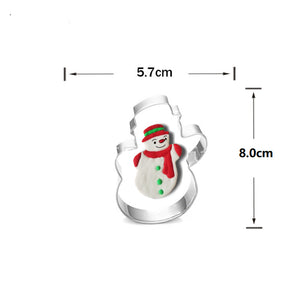 9st/Pack Jul Utstickare Pepparkaksformar med stenciler Collection B 9 Pcs/Set Xmas Christmas Cookie Cutter Colletion B