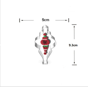 9st/Pack Jul Utstickare Pepparkaksformar med stenciler Collection A 9 Pcs/Set Xmas Christmas Cookie Cutter Colletion A