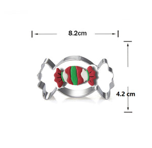 8st/Pack Jul Utstickare Pepparkaksformar med stenciler Collection D 8 Pcs/Set Xmas Christmas Cookie Cutter Colletion D