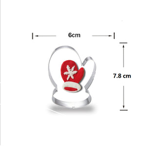 8st/Pack Jul Utstickare Pepparkaksformar med stenciler Collection D 8 Pcs/Set Xmas Christmas Cookie Cutter Colletion D