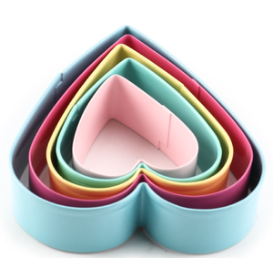 5 St/Pack  Hjärta Utstickare  5 PCS/Set  Heart ShapeCookie Cutter
