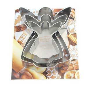 3 St/Pack Jul Pepparkaksformar Ängel -B 3 PCS Christmas Angel Ginger Biscuit Cookie Cutter - B