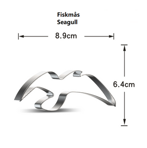 9 St/Pack Utstickare Havsdjur Fisk  Collection B 9 PCS/Set Ocean Animal Fish  Cookie Cutter Collection B
